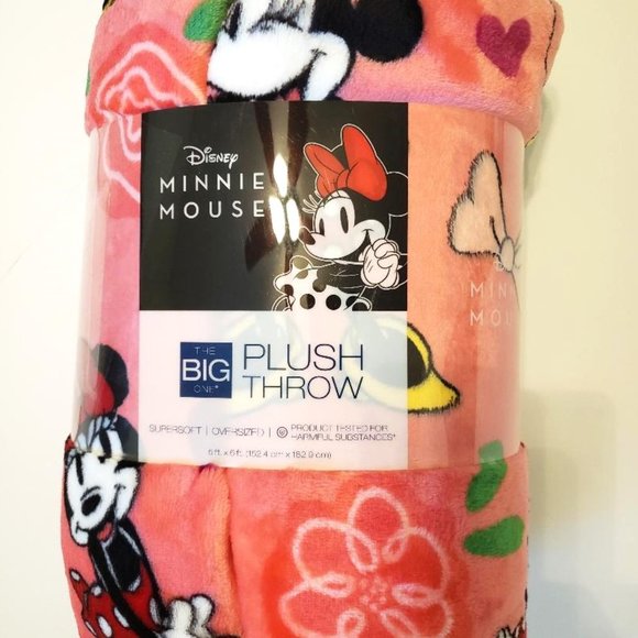 The Big One | Bedding | New Disney Minnie Mouse Soft Plush Throw ...